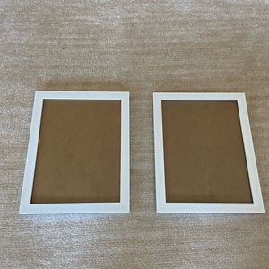 2 White Picture Frames - 8x10